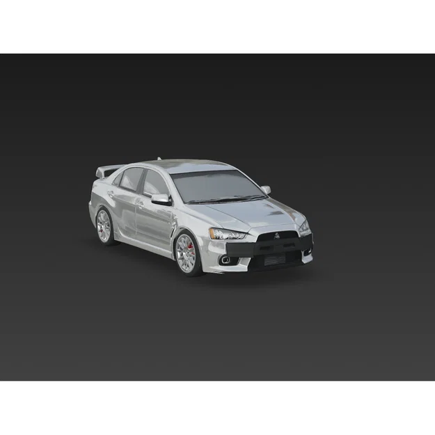 Mô hình 3D xe Mitsubishi Lancer Evolution X in 3D cực chất - Image 1