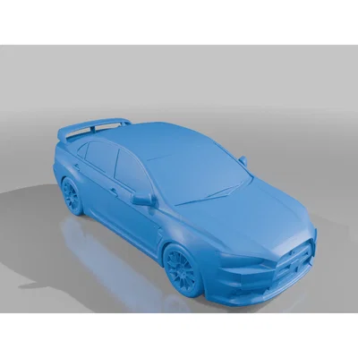 Mô hình 3D xe Mitsubishi Lancer Evolution X in 3D cực chất