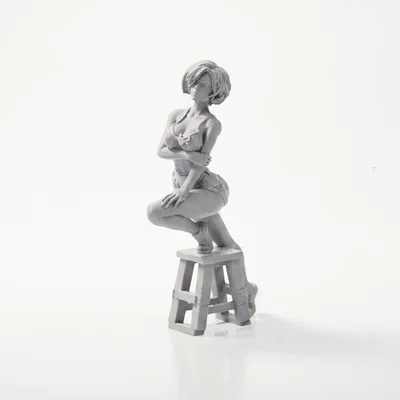 Mô hình tượng nữ vươn người (Lady Stretching) - File in 3D