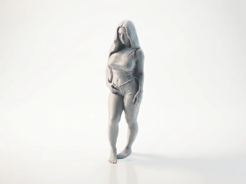 Mô hình tượng nữ điêu khắc vải rủ 3D (Female Figure Draped Cloth Statue) - Image 1