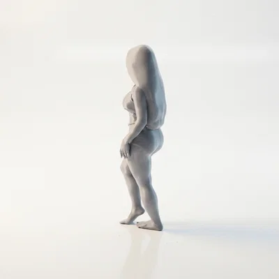 Mô hình tượng nữ điêu khắc vải rủ 3D (Female Figure Draped Cloth Statue)