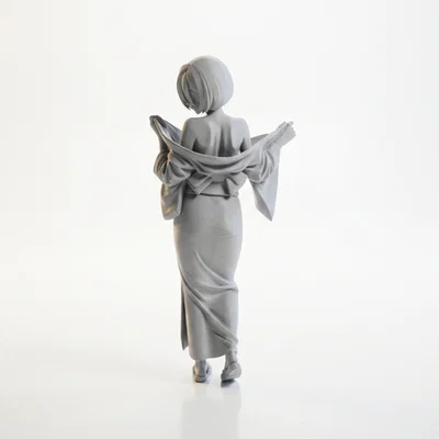 Mô hình tượng nữ nhân đang thay đồ - File in 3D nghệ thuật
