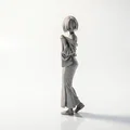 Mô hình tượng nữ nhân đang thay đồ - File in 3D nghệ thuật - Thumbnail 2