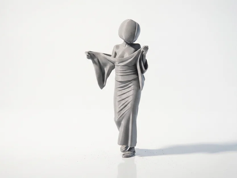 Mô hình tượng nữ nhân đang thay đồ - File in 3D nghệ thuật - Image 3