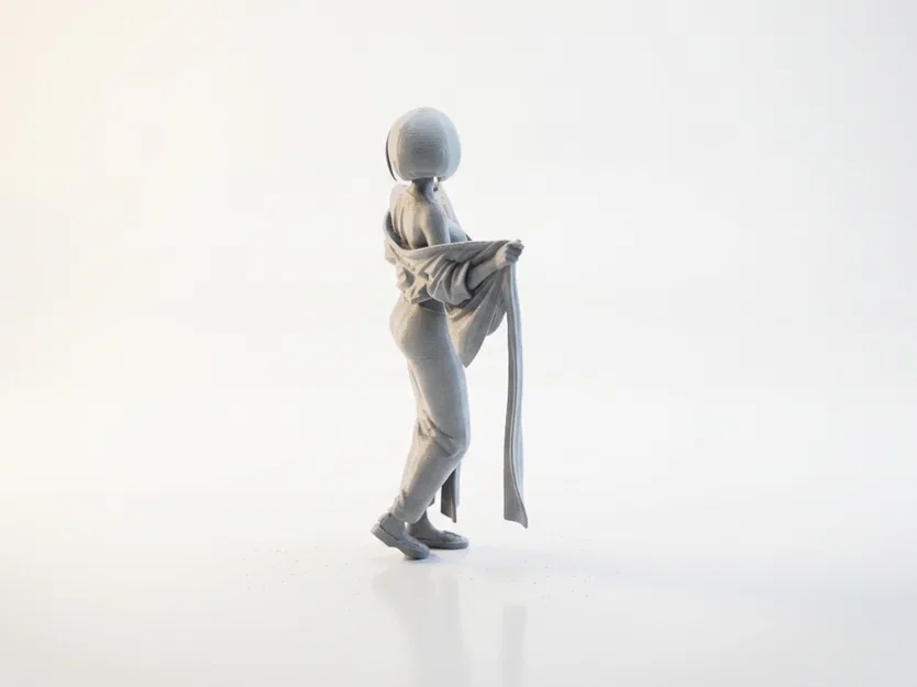 Mô hình tượng nữ nhân đang thay đồ - File in 3D nghệ thuật - Image 4