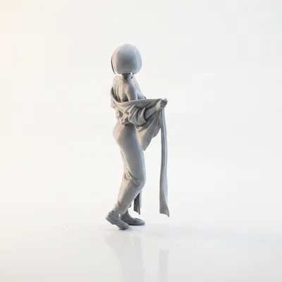 Mô hình tượng nữ nhân đang thay đồ - File in 3D nghệ thuật