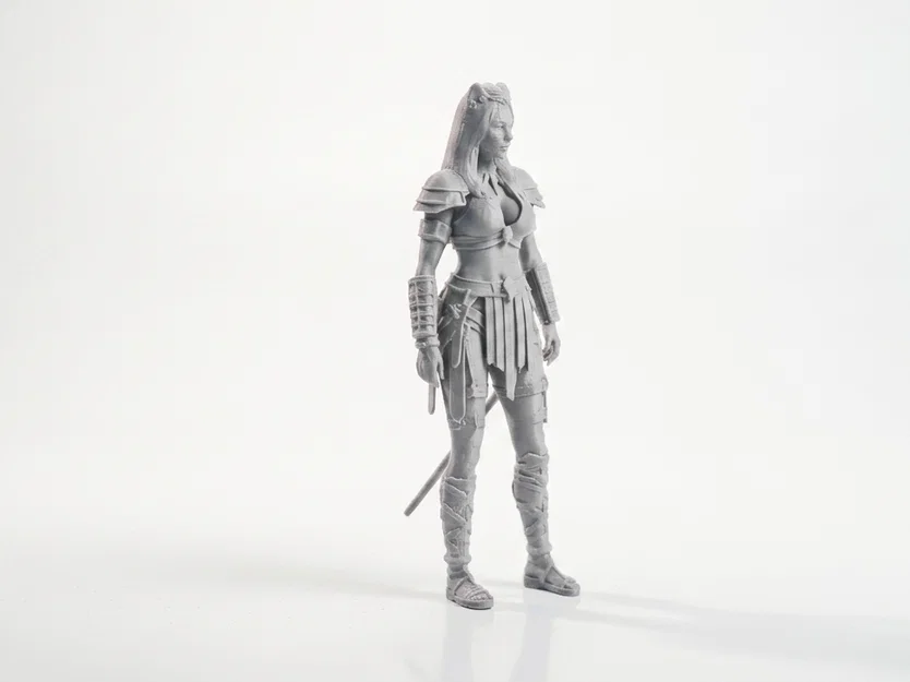 Mô Hình 3D Nữ Chiến Binh Fantasy - Lady Warrior Fantasy Figurine - Image 2