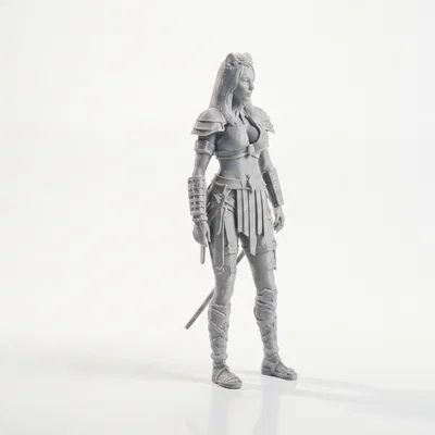 Mô Hình 3D Nữ Chiến Binh Fantasy - Lady Warrior Fantasy Figurine
