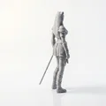 Mô Hình 3D Nữ Chiến Binh Fantasy - Lady Warrior Fantasy Figurine - Thumbnail 3