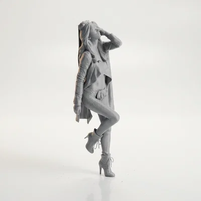 Mô hình 3D tượng cô gái lau nước mắt - Tượng nghệ thuật in 3D