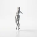 Mô hình tượng nữ cầm gậy in 3D (Lady With A Stick Female Figurine) - Thumbnail 4