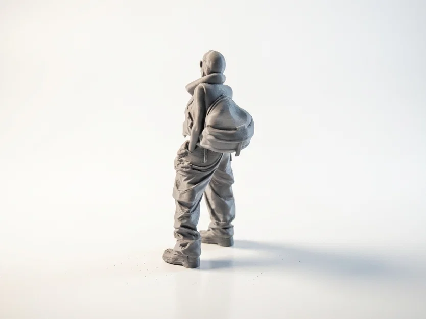 Mô hình tượng cô gái thời trang với túi xách - In 3D STL - Image 4