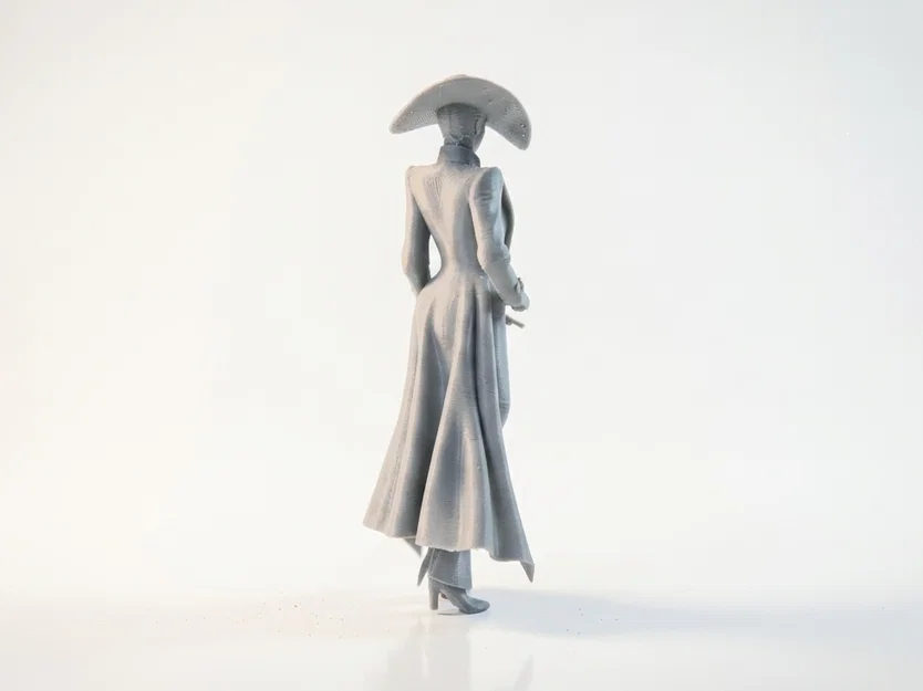 Mô Hình 3D Quý Cô Cầm Gậy Thanh Lịch - Image 3