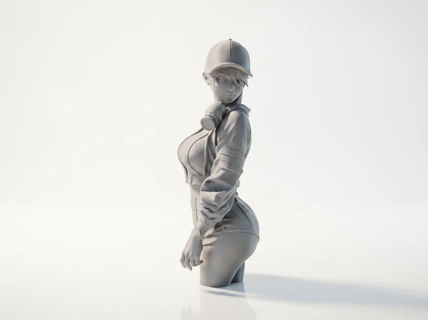 Mô hình tượng nữ đội mũ thời trang (Lady With Cap) - File in 3D - Image 2