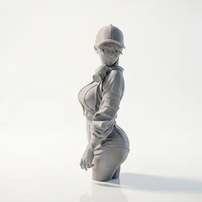Mô hình tượng nữ đội mũ thời trang (Lady With Cap) - File in 3D