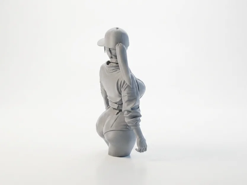 Mô hình tượng nữ đội mũ thời trang (Lady With Cap) - File in 3D - Image 4