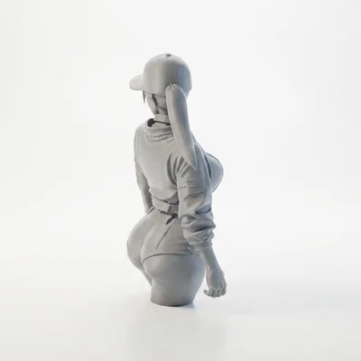 Mô hình tượng nữ đội mũ thời trang (Lady With Cap) - File in 3D