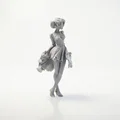 Mô hình tượng nữ quý cô với váy bồng bềnh - File in 3D - Thumbnail 2