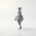 Mô hình tượng nữ quý cô với váy bồng bềnh - File in 3D - Thumbnail 4