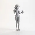 Mô hình in 3D quý cô sang trọng cầm đồ uống (Lady With Drinks) - Thumbnail 2