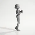 Mô hình in 3D quý cô sang trọng cầm đồ uống (Lady With Drinks) - Thumbnail 3