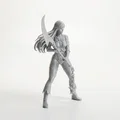 Mô hình nữ chiến binh cầm lưỡi hái in 3D - Thumbnail 2