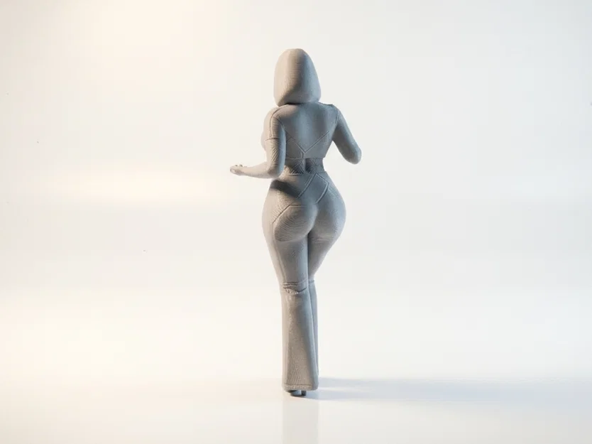 Mô hình 3D người phụ nữ với cử chỉ bàn tay (Lady With Palm Out) - Image 3