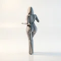 Mô hình 3D người phụ nữ với cử chỉ bàn tay (Lady With Palm Out) - Thumbnail 3