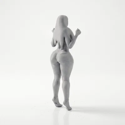 Mô hình tượng cô gái quàng khăn - Tượng nữ nghệ thuật in 3D