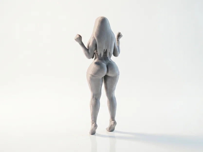Mô hình tượng cô gái quàng khăn - Tượng nữ nghệ thuật in 3D - Image 3