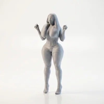 Mô hình tượng cô gái quàng khăn - Tượng nữ nghệ thuật in 3D