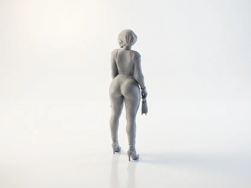 Mô hình Figurine Quý Cô Với Hai Gói Đồ - File in 3D - Image 4