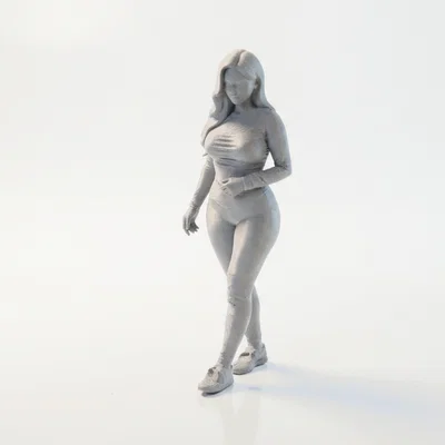Mô Hình 3D Tượng Nữ Vận Động Viên Thể Thao (Athletic Woman Figurine)
