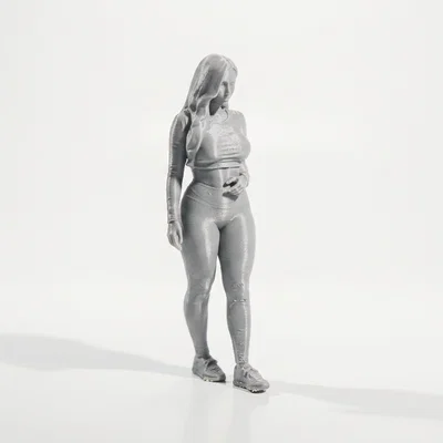 Mô Hình 3D Tượng Nữ Vận Động Viên Thể Thao (Athletic Woman Figurine)