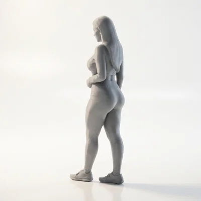 Mô Hình 3D Tượng Nữ Vận Động Viên Thể Thao (Athletic Woman Figurine)