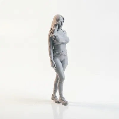 Mô hình 3D Leggings Lady - Tượng nữ figure nghệ thuật