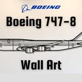 Mô hình trang trí treo tường Boeing 747-8 - Thumbnail 1