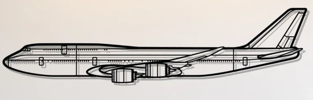 Mô hình trang trí treo tường Boeing 747-8 - Image 3