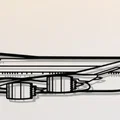 Mô hình trang trí treo tường Boeing 747-8 - Thumbnail 3