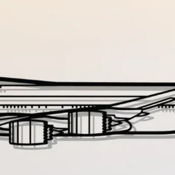 Mô hình trang trí treo tường Boeing 747-8