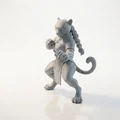 Mô hình 3D Nữ chiến binh Báo nhân hình (Leopard Lady) - Thumbnail 1