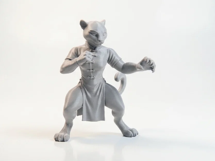 Mô hình 3D Nữ chiến binh Báo nhân hình (Leopard Lady) - Image 2