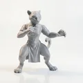 Mô hình 3D Nữ chiến binh Báo nhân hình (Leopard Lady) - Thumbnail 2