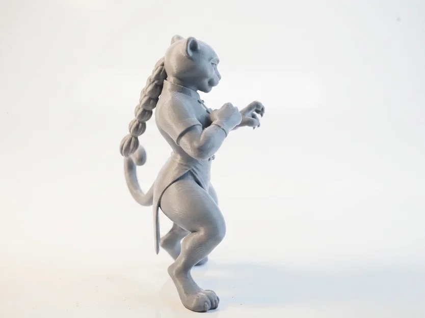 Mô hình 3D Nữ chiến binh Báo nhân hình (Leopard Lady) - Image 3