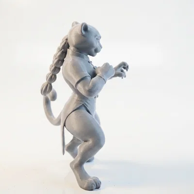 Mô hình 3D Nữ chiến binh Báo nhân hình (Leopard Lady)
