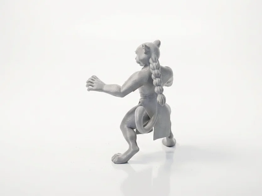 Mô hình 3D Nữ chiến binh Báo nhân hình (Leopard Lady) - Image 4