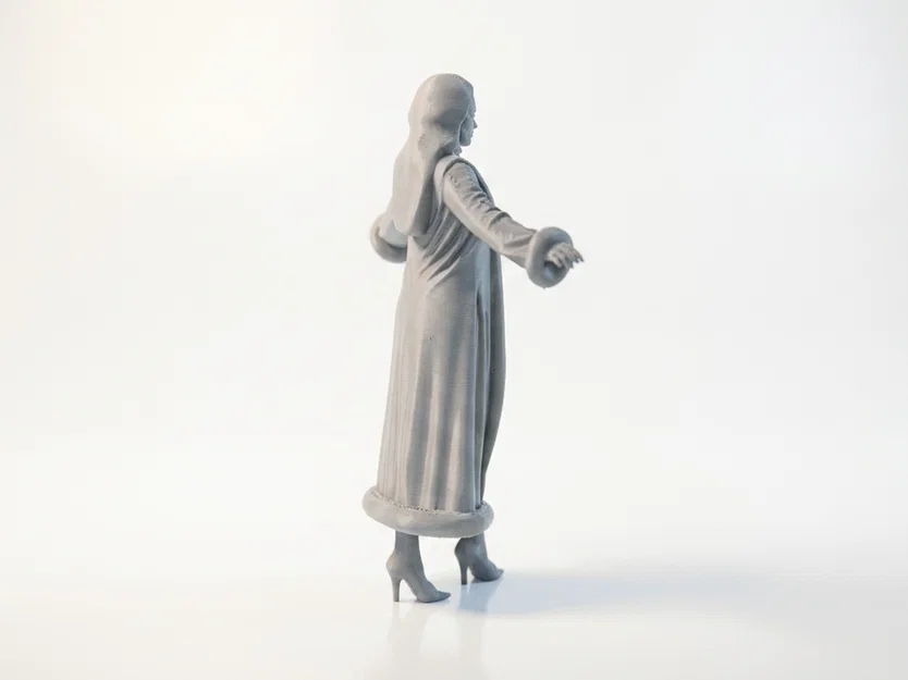 Mô hình tượng nữ nhân vật trùm mũ 3D Printable - Image 3