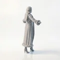 Mô hình tượng nữ nhân vật trùm mũ 3D Printable - Thumbnail 3