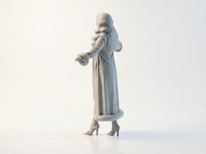 Mô hình tượng nữ nhân vật trùm mũ 3D Printable - Image 4