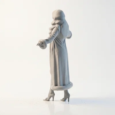 Mô hình tượng nữ nhân vật trùm mũ 3D Printable